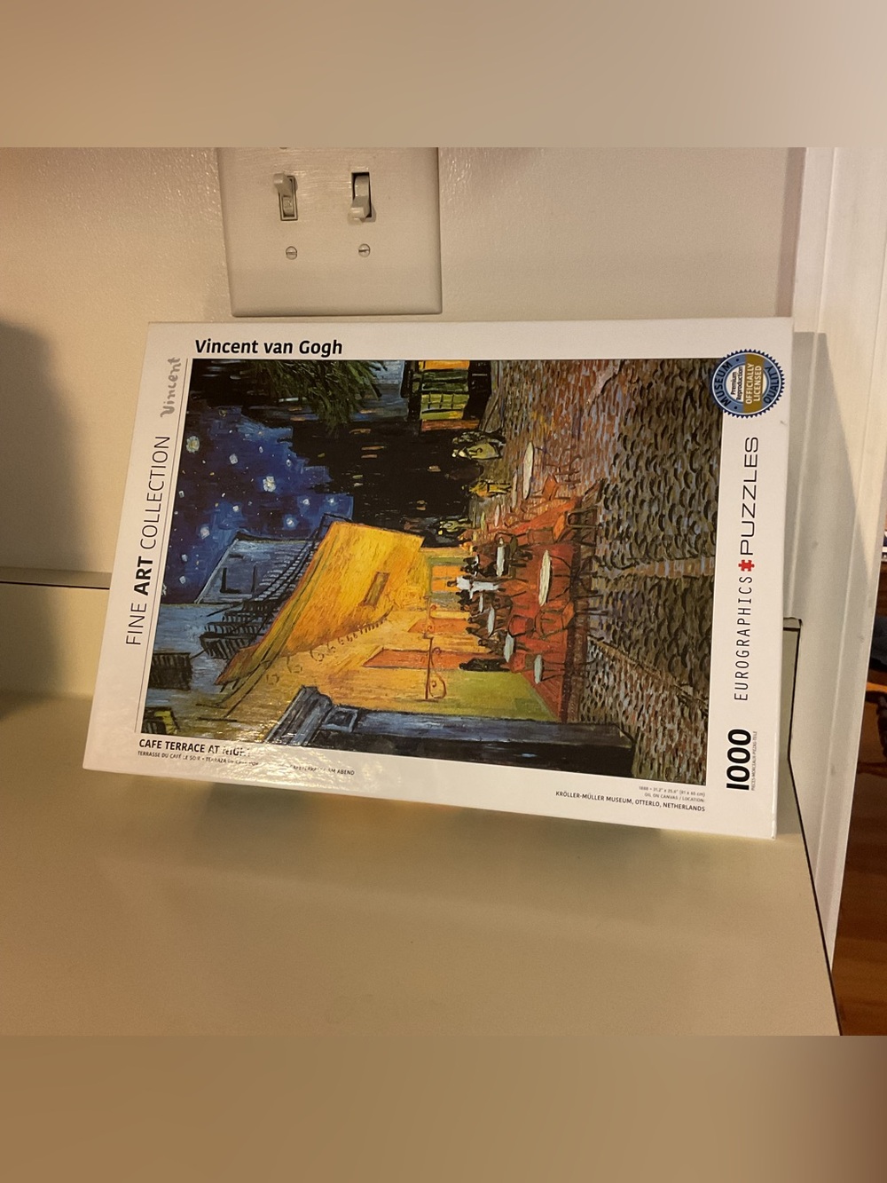 Vincent van Gogh 'Cafe Terrace at Night' 1000-Piece Puzzle Art Collection